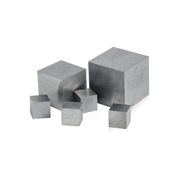 RINGGLO Exquis De Tugnsten Cube 5-30Mm Bloc De Cube en Métal De Tungstène Poids Lingot De Cube Solide en Tungstène avec Une P