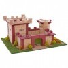 Keranova 30316 24 x 17 x 13.5 cm Builder Enfants Nestable Castillo 2 Modèle 3D Puzzle 410-piece 