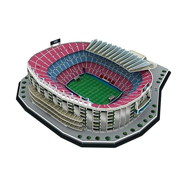 ADovz Puzzle 3D, modèle de Terrain de Football, Puzzle 3D for Adultes ou Enfants, modèle de Stade de Football de Barcelone, C