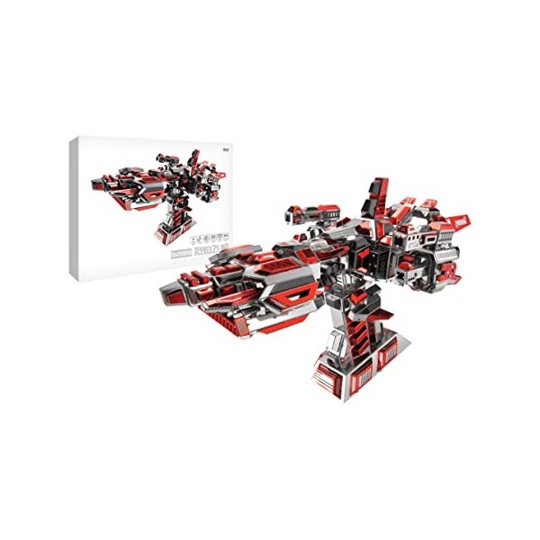 Microworld Kits de modèles de Puzzle en métal 3D, Vaisseau Spatial enflammé, Puzzles 3D Challenge pour Adultes, Kits de modèl
