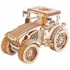 YaKia Puzzle 3D en bois - Modèle de tracteur - Pour adolescents et adultes