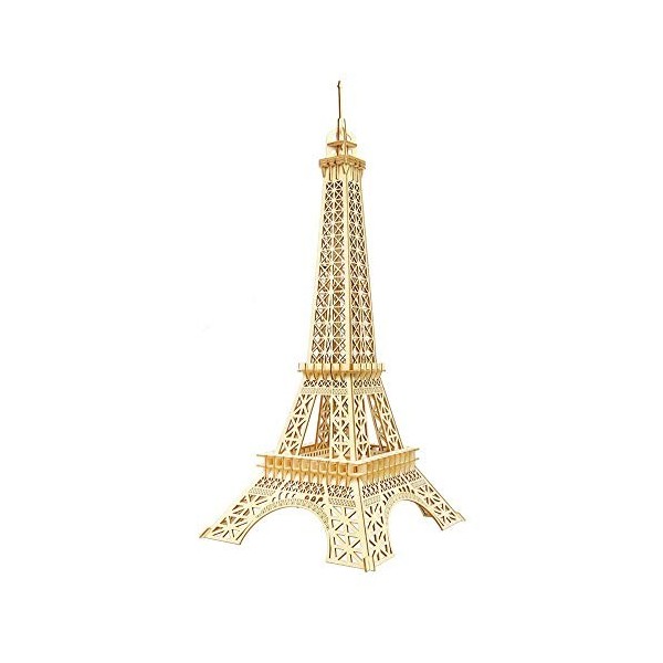 CFmoshu Puzzle 3D Petite Tour De Paris Puzzle en Bois Modèle Dassemblage De Bricolage Cadeau Jouet pour Enfants Et Adultes C