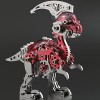 UpGLeuch Puzzle en métal 3D coloré pour adultes - Kit de modélisme dinosaure en métal 3D - Modèle de parasaurolophus avec out