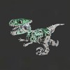 UpGLeuch Puzzle en métal 3D coloré pour adultes - Kit de modélisme dinosaure en métal 3D - Modèle de parasaurolophus avec out