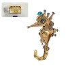 JoyMate Puzzle 3D en métal pour adulte, hippocampe 3D en métal, jouet décoratif Steampunk, cadeau pour lui, homme, papa, 100 