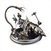 JoyMate Puzzle 3D en métal pour adulte, hippocampe 3D en métal, jouet décoratif Steampunk, cadeau pour lui, homme, papa, 100 
