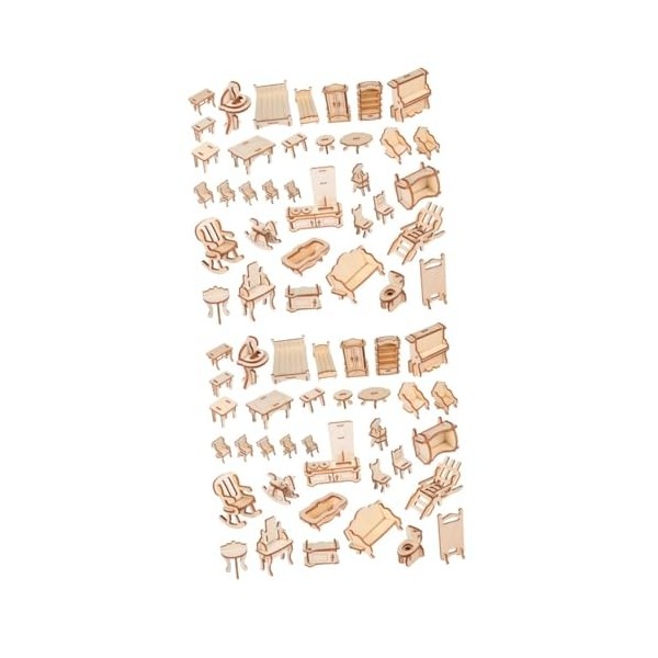 Abaodam 3 Ensembles 34 Pièces Puzzles en Bois Jouet éducatif Accessoires en Bois Plateau de Puzzle énigmes scie sauteuse Joue