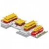 Architecture royale quatre-en-un Modèle darchitecture chinoise Micro Mini briques 5000+ PCS Micro modèle assemblage blocs co