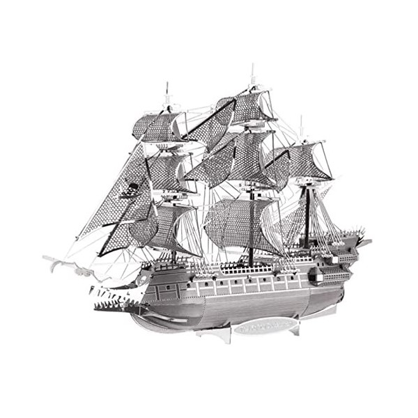 Puzzle en métal 3D Argent Grand modèle de Bateau 3D Kit de Construction de modèles de motomarines Kits dartisanat Puzzle 3D 