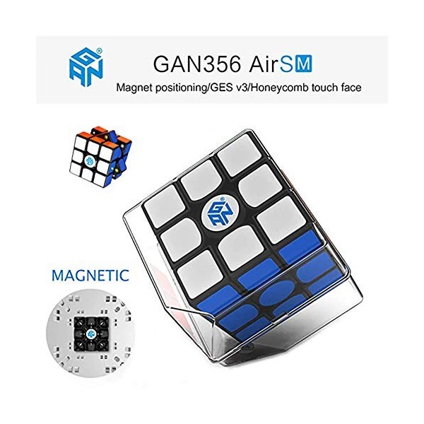 YING Speed Magic Cube GAN 356 Air SM 3x3x3 Speed Cubes Cube de Puzzle Professionnel, Jouets de Puzzle pour la compétition Pro