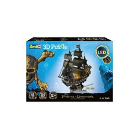 Revell 00155 Pirates des Caraïbes 3D XXL-Puzzle LED Edition of The Caribbean Rompecabezas, Multicolor