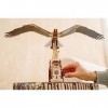 Wood Trick Liberty Eagle Puzzles en bois 3D pour adultes et enfants à construire - Mouvement mécanique des ailes - Ingénierie