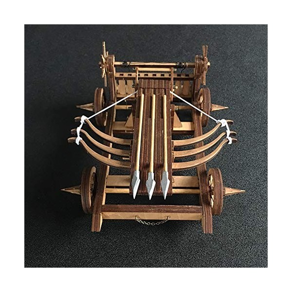 YAQUMW The WU-HOU Crossbow Chariot China Three Kingdoms Weapons DIY Scale Model Kits-3D Adult stem Projects Retro Wooden Puzz