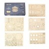 IYOU en Bois Casse-tête 3D Modèle Kits pour Adultes à Construire Boîte à Musique DIY Jardin Secret 3D Puzzles pour Les Ados A