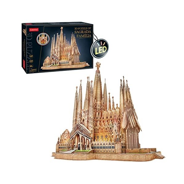 Puzzle 3d Illuminé Basilique Sainte Famille - Puzzle Illuminé, Maquette A Construire, Puzzles 3d, Puzzle 3d Adulte Et Enfant 