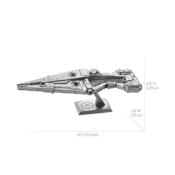 Metal Earth Fascinations ICX233 - Kit de construction en métal - Star Wars Imperial Light Cruiser - Kit de construction 3D dé