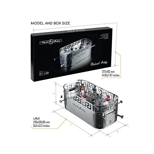 Kit Puzzle mécanique 3D, métal, TimeForMachine, Maquette de Hockey médiéval