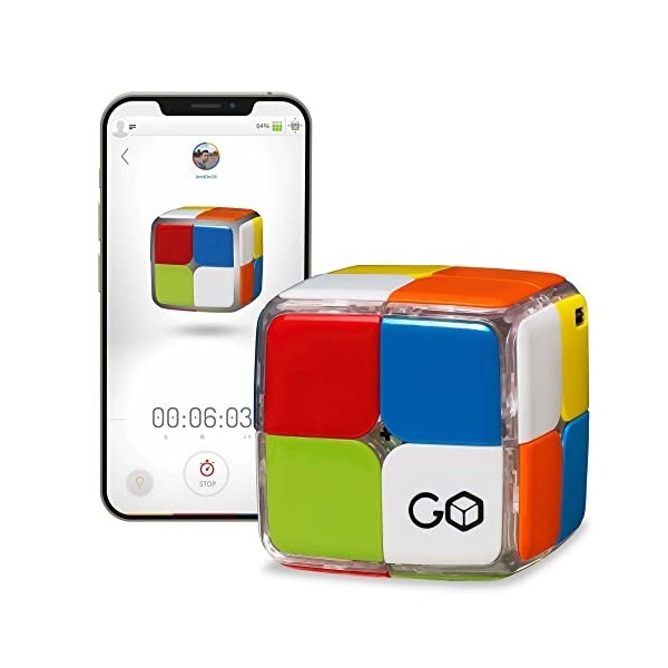 GoCube 2x2 - Le Tout Premier Cube connecté 2x2 Qui Vous Permet d’Apprendre à résoudre Le Cube ! Puzzle logique sur Applicatio