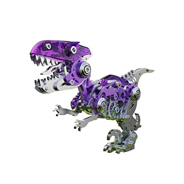 TYFUN Puzzle 3D en Metal pour Adulte,160pièces Kit de Vélociraptor Puzzle Punk en Métal 3D, Modèle Cadeaux pour Adultes et En