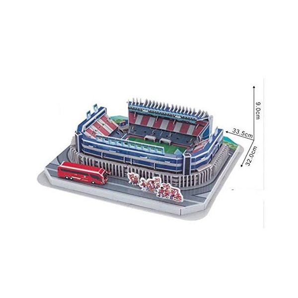 WAN Modèle de Puzzle de Sports 3D, modèle de Stade de Sport Sportif de Stade Sportif 14.9 Pouces X10.1 Pouces X3 Pouces 