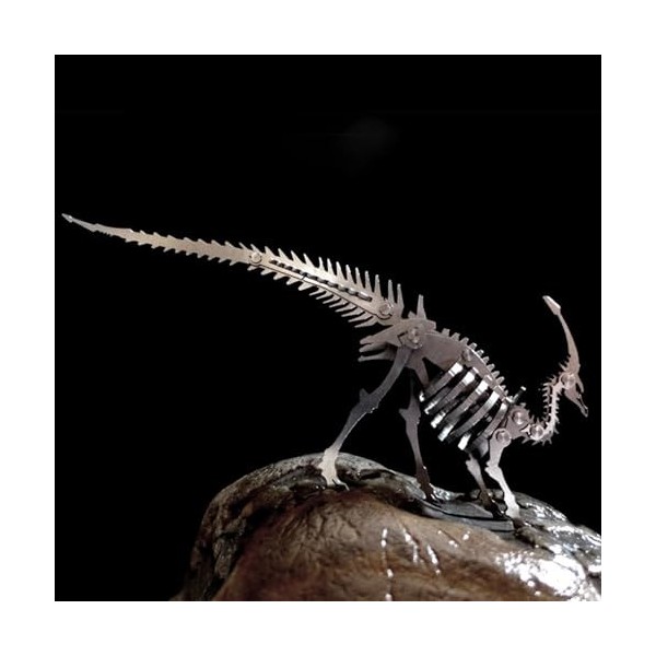 Metalkitor Casse-tête 3D en métal pour adultes, modèle de dinosaure – Ornement Steampunk à faire soi-même – Assemblage artisa