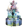 Microworld M-ichael J-ackson Rotation Music Box, Puzzle 3D en métal, Kits de modèles en métal à LED à Changement de Couleur p