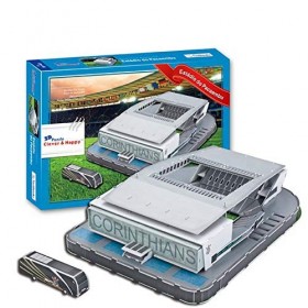 SDBRKYH Puzzle 3D, Le Stade de Football Itaguera Stade Corinthians Model Club Accueil Fans Cadeaux