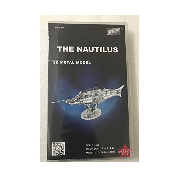 Puzzle 3D en métal Moto Le sous-Marin Nautilus C12202 Bricolage modèle découpé au Laser 3D Jouet Adulte