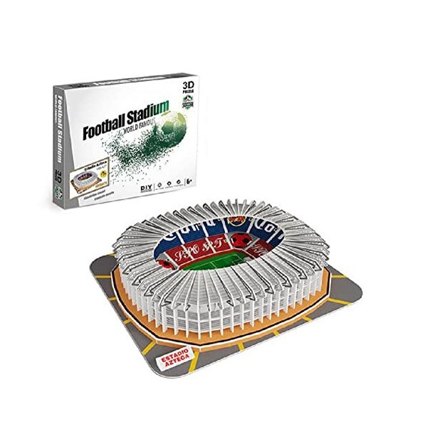 FMO 3D Puzzles Modèle de Stade, Estadio Azteca Stadium, Adulte Jouets Cadeau, 12,8 × 11,4 × 3,1 Pouces