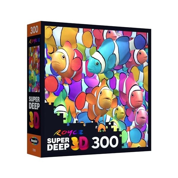 Cra-Z-Art - RoseArt - Super Deep 3D - Poisson clown magique - Puzzle 300 pièces