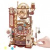 ROKR Chocolate Factory Maquette en Bois a Construire Puzzle 3D Bois Adulte Enfants Course à Billes LGA02 