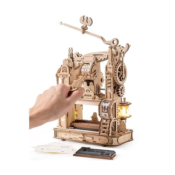 ROWOOD 3D Puzzle en Bois Machine dimpression, Kit De Modèle Mécanique pour Adultes, Maquette en Bois A Construire Artisanat,