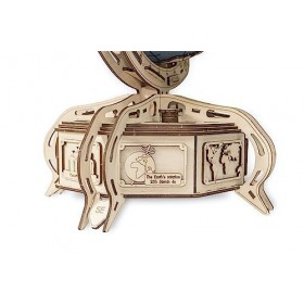 EWA Eco-Wood-Art Modèle Construire avec boîte secrète 3D mécanique en Bois-Puzzle pour Adultes et Adolescents-Assemblage sans