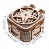 GuDoQi Boîte à Musique, Maquette 3D en Bois a Construire, Idees Cadeau DIY pour Ados et Adultes, Puzzle 3D Bois, Jouet dAsse