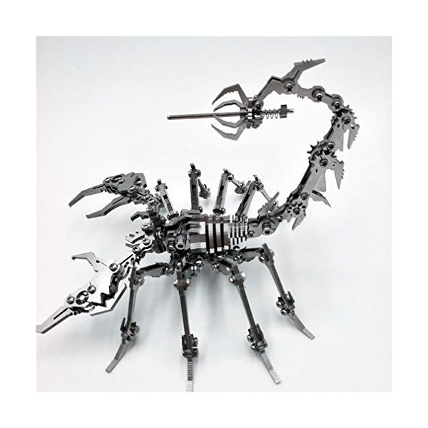 HXZB Scorpion 3D Amovible en Acier Inoxydable Métal Puzzle Assemblez Cadeau Bricolage Jouet Modèle Kits Ornements Artisanat