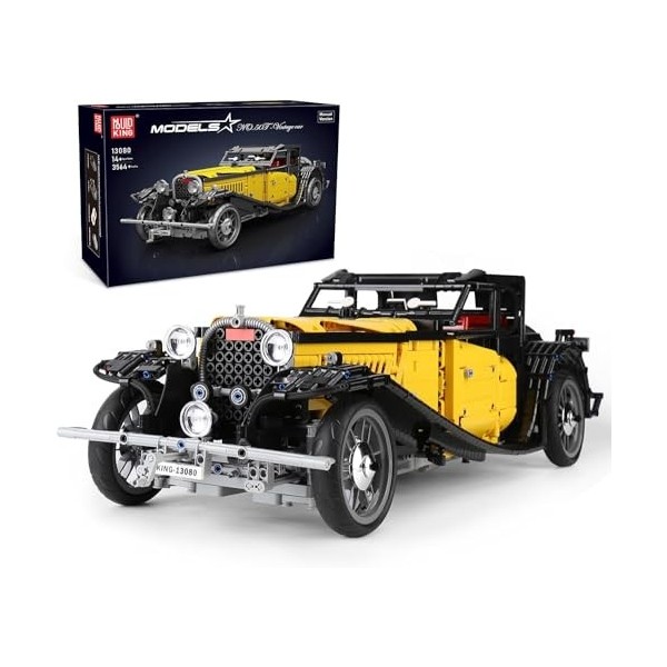 Mold King 13080 50T Classic Car Building Kit, MOC Block Set, Jouet Cadeau pour Les Enfants de Plus de 8 Ans/pour Les Amateurs