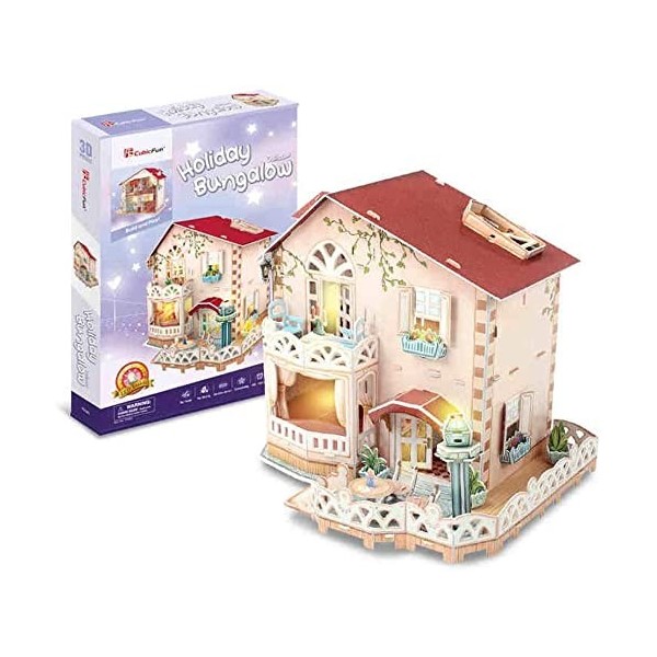 COUYY Puzzle 3D - Puzzle 3D - Villa de vacances - Modèle 3D