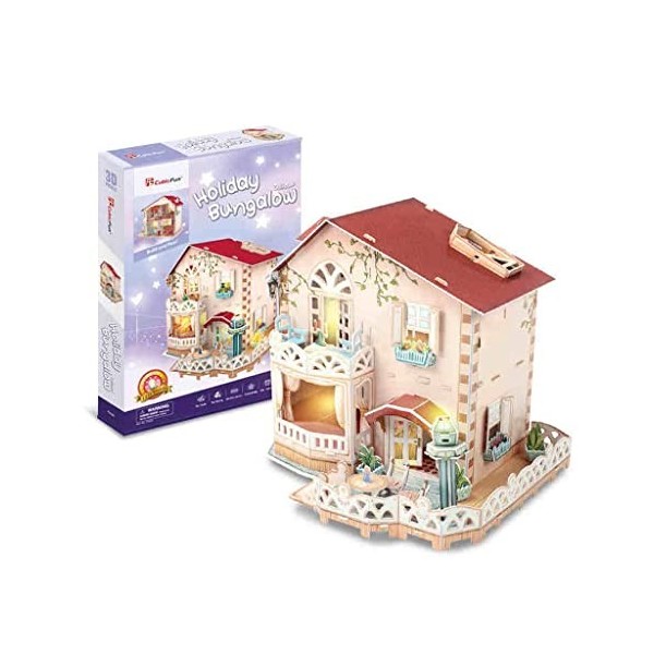 COUYY Puzzle 3D - Puzzle 3D - Villa de vacances - Modèle 3D