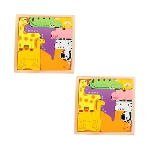 Totority 2 Ensembles 3D Animal Puzzle Animal Correspondant Puzzle Animaux Puzzles Conseil Enfants Jouets De Sport Bébé Éducat