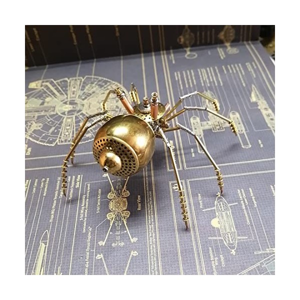 Novaray Puzzle 3D en métal araignée, 168 pièces DIY en métal - Mini araignée 3D - Modèle Steampunk Puzzle - Kit de puzzle 3D 