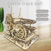 KaAfaL Puzzles 3D Jouet for Adulte - Kit de Glissière de Piste Mécanique de Château - Jeux de Casse-tête Superbes Cadeaux for