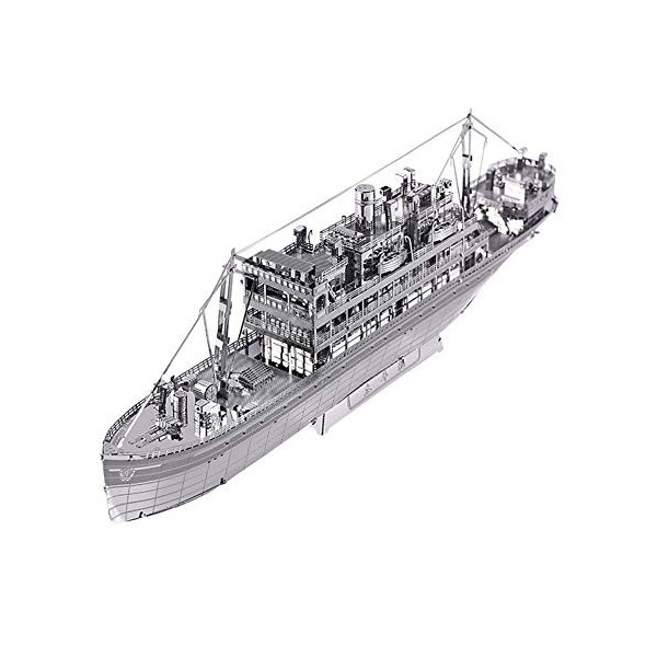 SY-Heat 3D Puzzles Navires, Bateaux Modèle Décoration Jouet Assemblé Métal Créatif Navire Militaire Coutures Cadeau Collectio