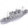 SY-Heat 3D Puzzles Navires, Bateaux Modèle Décoration Jouet Assemblé Métal Créatif Navire Militaire Coutures Cadeau Collectio