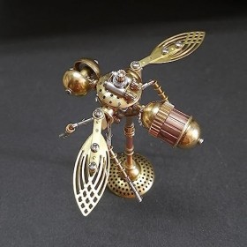Novaray Puzzle 3D en métal Steampunk, 158 pièces insecte mécanique punk abeille modèle kit de construction, 3D DIY métal modè