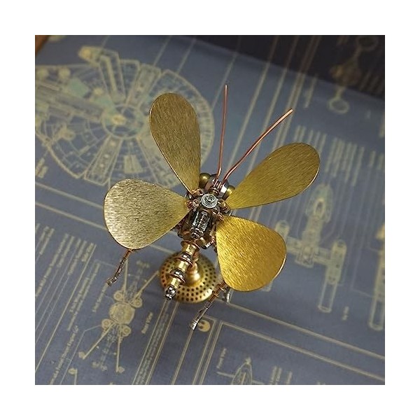 Novaray Puzzle 3D en métal Steampunk, 150 pièces insecte mécanique punk petit papillon modèle kit de construction, bricolage 