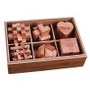 kowaku Puzzle Mind Puzzle Box Finger Challenge 3D Puzzle An Toy Min Set Family Game For Party Favors, 9 pièces Avancé