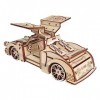 KaAfaL Modèle de Course de Puzzle en Bois 3D, Transmission en Bois Cool Voiture de Sport Adulte ingénierie kit de modèle en B