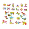 ibasenice 78 Pièces Avions en Mousse Jouets Déveil Scie Sauteuse Jouet Casse-tête danimaux 3D Puzzle