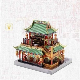 Kits de construction de modèles de bricolage de puzzle en métal 3D, MU Architecture traditionnelle chinoise Kits de modèles e