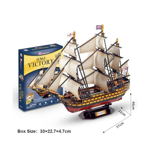 LOSTIS Puzzle 3D Kit de Construction Artisanale de voilier pour Adultes et Adolescents, Puzzles 3D à Faire soi-même, modèle d